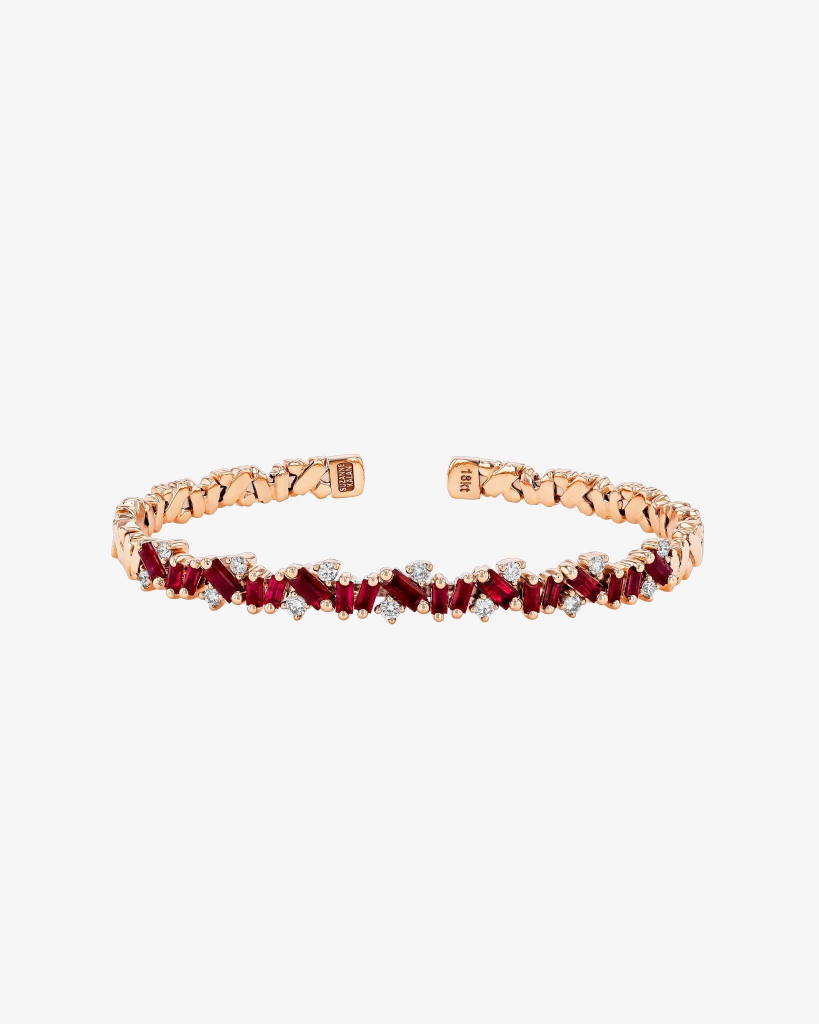 Suzanne Kalan Frenzy Reborn Ruby Bangle in 18k rose gold