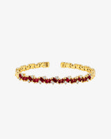 Suzanne Kalan Frenzy Reborn Ruby Bangle in 18k yellow gold