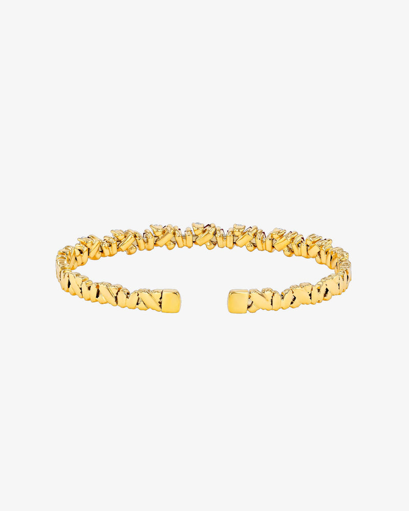 Suzanne Kalan Frenzy Reborn Ruby Bangle in 18k yellow gold