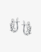 Suzanne Kalan Classic Diamond Huggies in 18k white gold