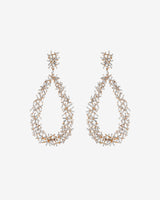 Suzanne Kalan Classic Diamond Criss Cross Drop Earrings in 18k rose gold