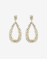Suzanne Kalan Classic Diamond Criss Cross Drop Earrings in 18k yellow gold