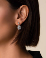 Suzanne Kalan Classic Diamond Mini Tear Drop Earrings in 18k white gold