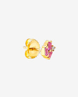 Suzanne Kalan Bold Cluster Pink Sapphire Studs in 18k yellow gold