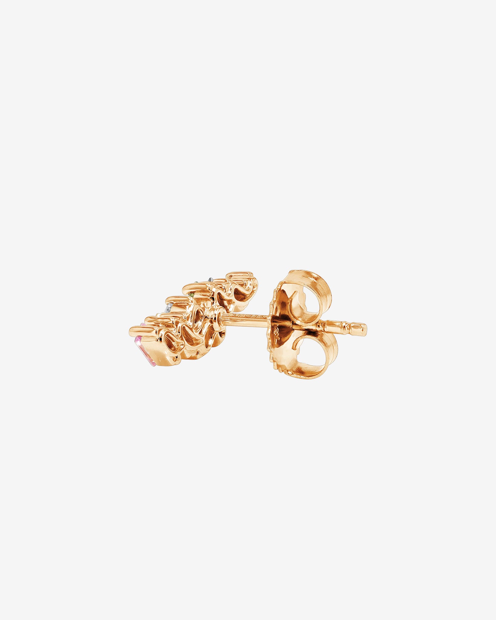 Suzanne Kalan Frenzy Pastel Sapphire Studs in 18k rose gold