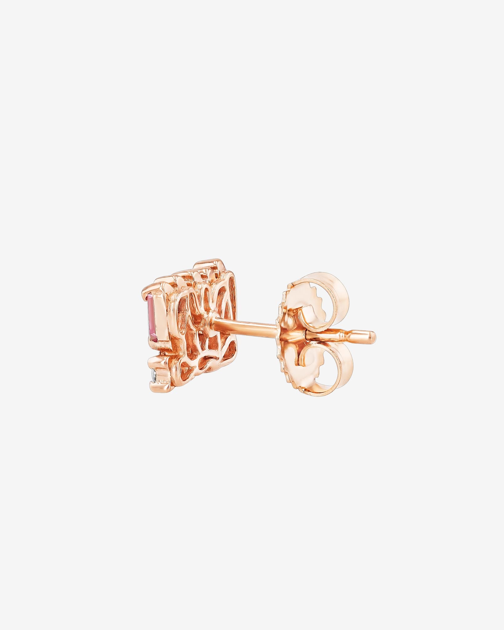 Suzanne Kalan Short Stack Pastel Sapphire Studs in 18k rose gold