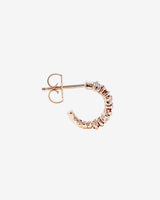 Suzanne Kalan Shimmer Ruby Mini Hoops in 18k rose gold