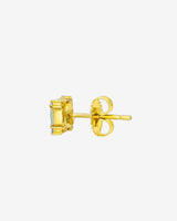 Suzanne Kalan Princess Midi Green Sapphire Studs in 18k yellow gold