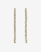 Suzanne Kalan Classic Diamond Savannah Milli Drop Earrings in 18k yellow gold