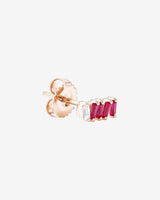 Suzanne Kalan Bold Ruby Studs in 18k rose gold