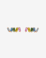 Suzanne Kalan Bold Pastel Sapphire Studs in 18k rose gold