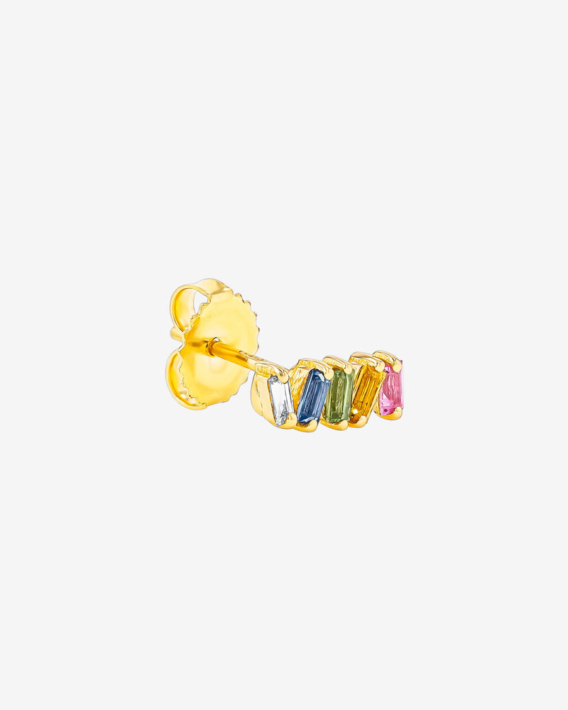 Suzanne Kalan Bold Pastel Sapphire Studs in 18k yellow gold