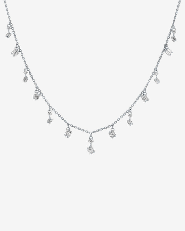 Suzanne Kalan Classic Diamond Cascade Necklace in 18k white gold
