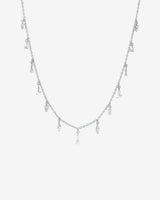 Suzanne Kalan Classic Diamond Drop Necklace in 18k white gold