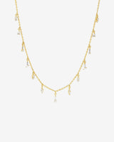 Suzanne Kalan Classic Diamond Drop Necklace in 18k yellow gold
