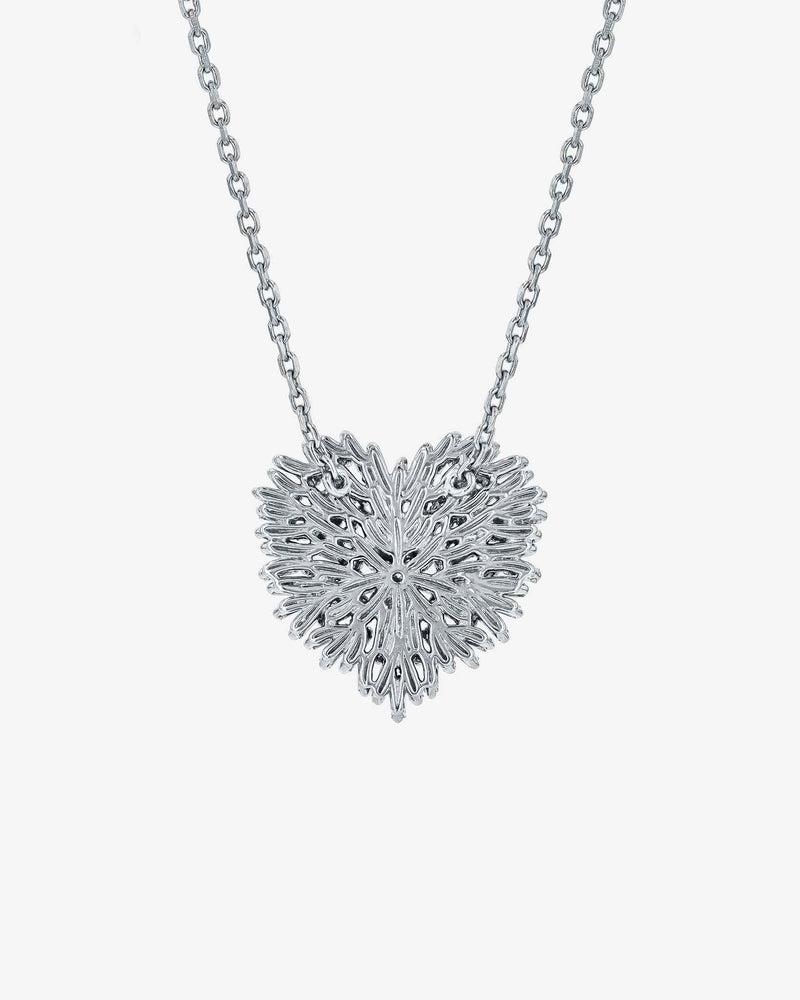 Suzanne Kalan Classic Diamond Medium Heart Pendant in 18k white gold