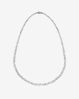Suzanne Kalan Classic Diamond Baguette Tennis Necklace in 18k white gold