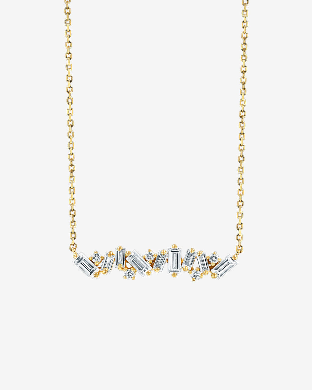 Frenzy Diamond Bar Pendant | Suzanne Kalan Rose Gold