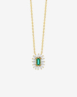 Suzanne Kalan Bold Emerald Spark Pendant in 18k yellow gold