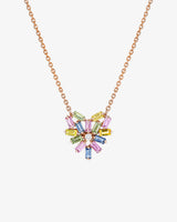 Suzanne Kalan Bold Pastel Sapphire Small Heart Pendant in 18k rose gold