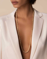 Suzanne Kalan Golden 36" Inch Tennis Necklace in 18k yellow gold