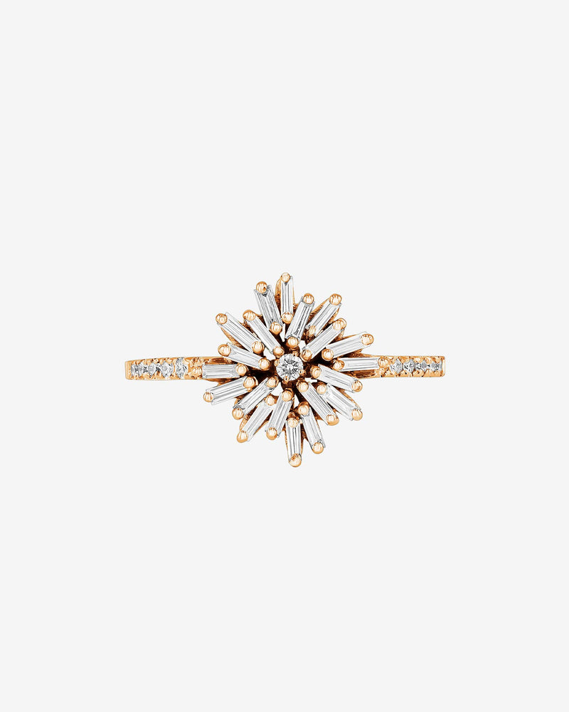 Suzanne Kalan Classic Diamond Spark Ring in 18k rose gold