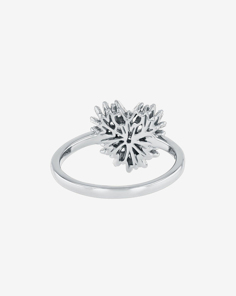 Suzanne Kalan Classic Diamond Small Heart Ring in 18k white gold