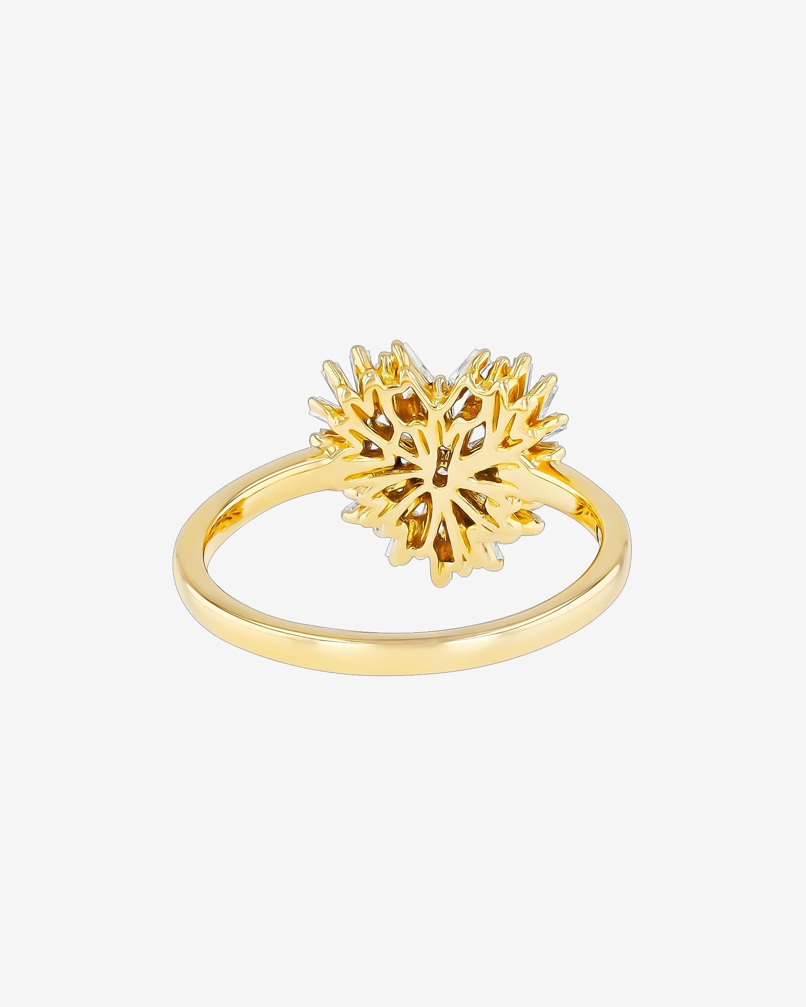Suzanne Kalan Classic Diamond Small Heart Ring in 18k yellow gold