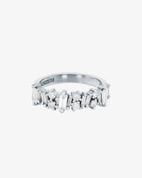 Suzanne Kalan Classic Diamond Cluster Half Band in 18k white gold