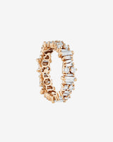 Suzanne Kalan Classic Diamond Cluster Eternity Band in 18k rose gold