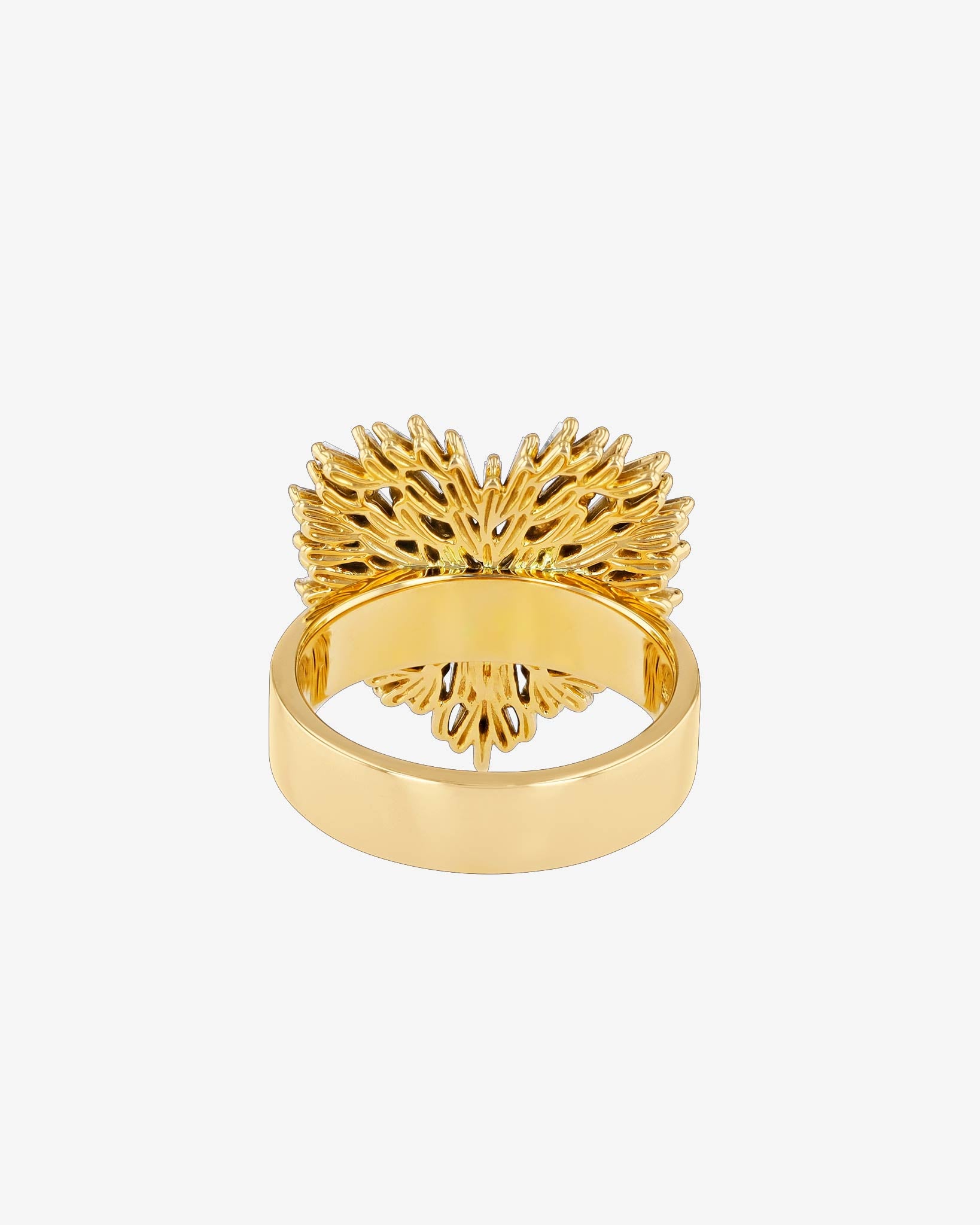 Suzanne Kalan Classic Diamond Medium Heart Ring in 18k yellow gold