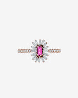 Suzanne Kalan Bold Pink Sapphire Spark Ring in 18k rose gold