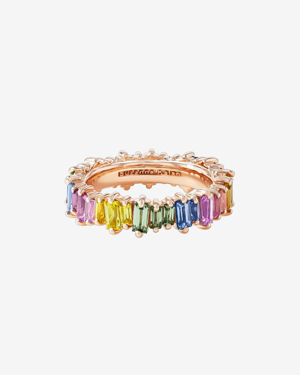 Suzanne Kalan Bold Pastel Sapphire Eternity Band in 18k rose gold