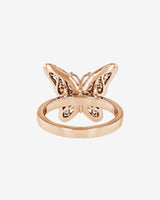 Suzanne Kalan Bold Diamond Small Butterfly Ring in 18k rose gold
