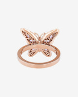 Suzanne Kalan Bold Pink Sapphire Small Butterfly Ring in 18k rose gold