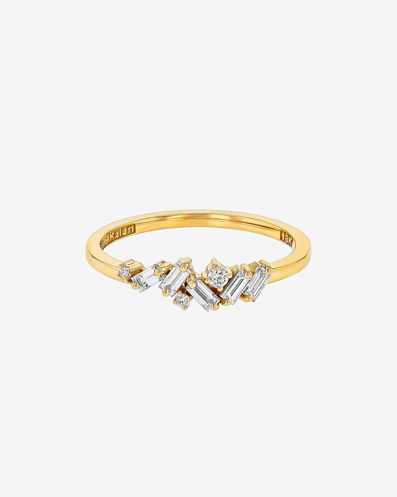 Suzanne Kalan Frenzy Diamond Ring in 18k yellow gold