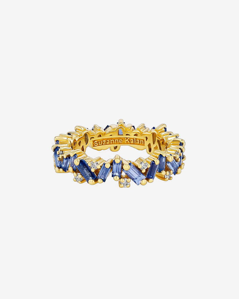 Suzanne Kalan Frenzy Light Blue Sapphire Eternity Band in 18k yellow gold