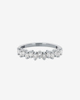 Suzanne Kalan Princess Midi Diamond Half Band in 18k white gold