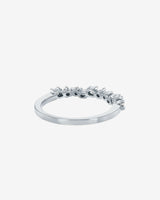 Suzanne Kalan Classic Diamond Mini Round Half Band in 18k white gold