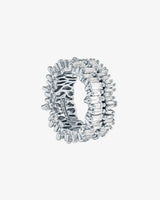 Suzanne Kalan Double Stack Diamond Eternity Band in 18k white gold