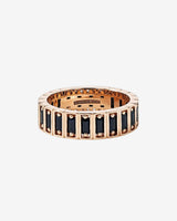 Suzanne Kalan Inlay Black Sapphire Eternity Band in 18k white gold