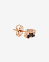 Suzanne Kalan Golden Mini Black Sapphire Studs in 18k rose gold