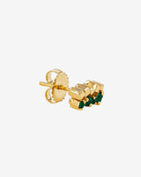 Suzanne Kalan Golden Mini Emerald Studs in 18k yellow gold