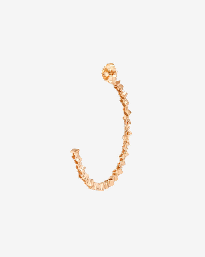 Suzanne Kalan Golden Midi Hoops in 18k rose gold