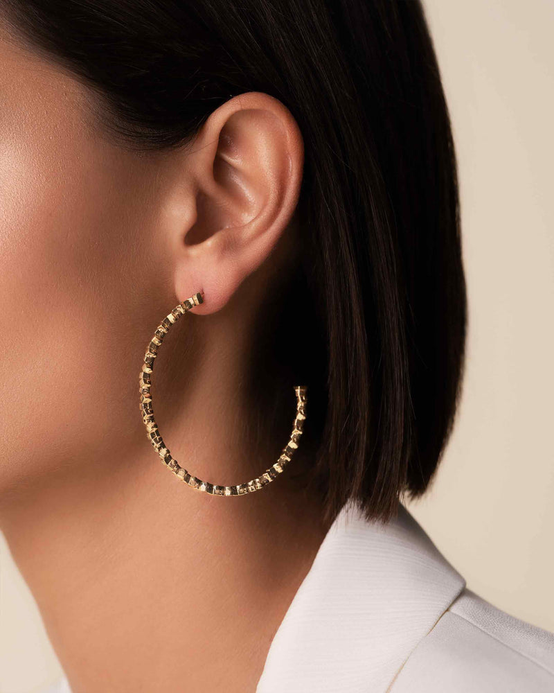 Suzanne Kalan Golden Milli Hoops in 18k yellow gold