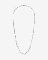 Suzanne Kalan Golden Cluster Tennis Necklace in 18k white gold