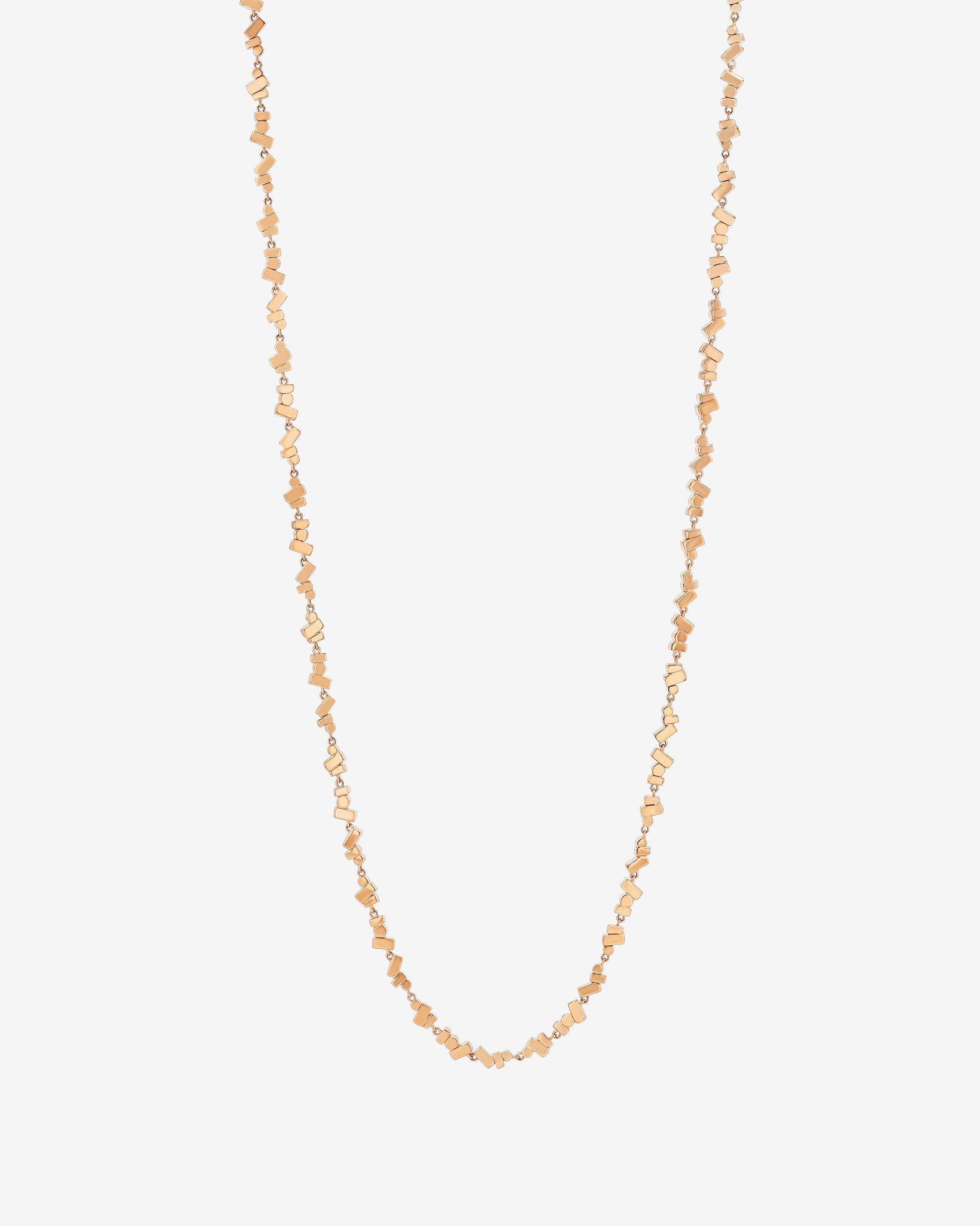 Suzanne Kalan Golden Cluster 36" Inch Tennis Necklace in 18k rose gold