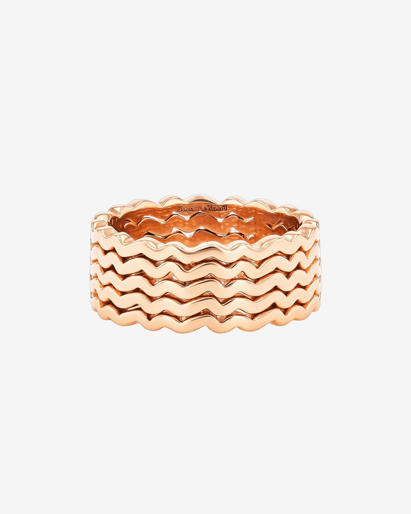 Suzanne Kalan Golden Milli Wave Band in 18k rose gold