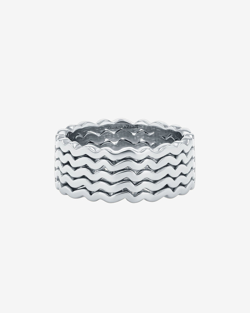 Suzanne Kalan Golden Milli Wave Band in 18k white gold