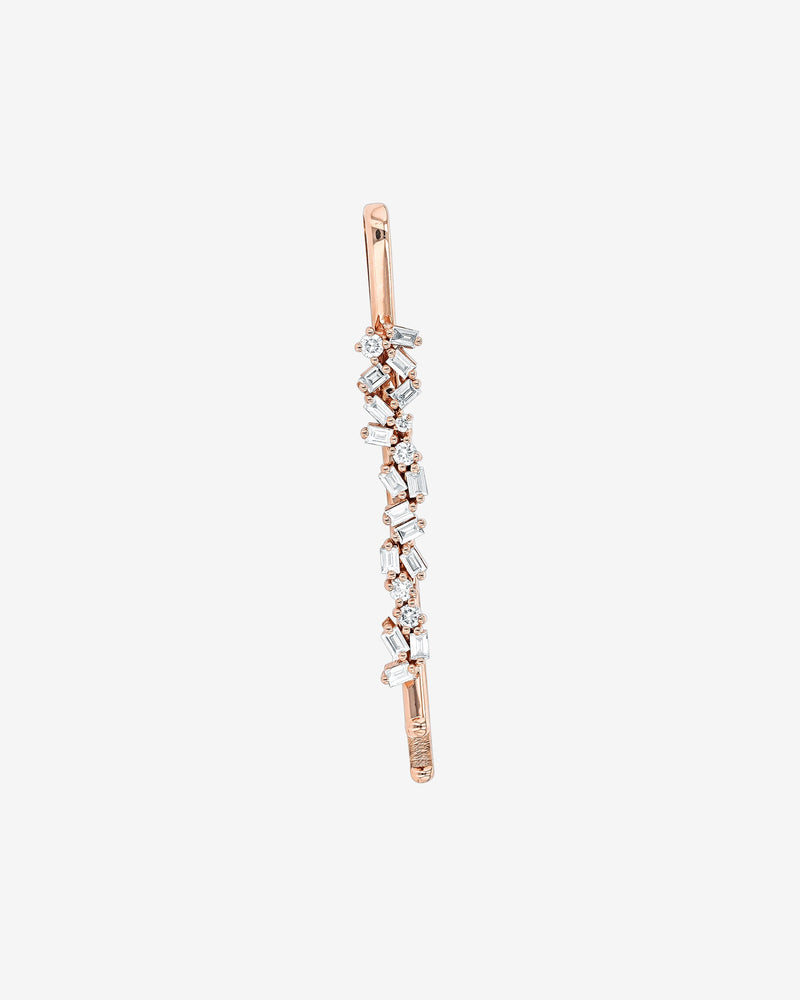 Suzanne Kalan Diamond Frenzy Hairpin in 18k rose gold